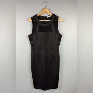 Ricki's Black Lace Panel Midi Dress